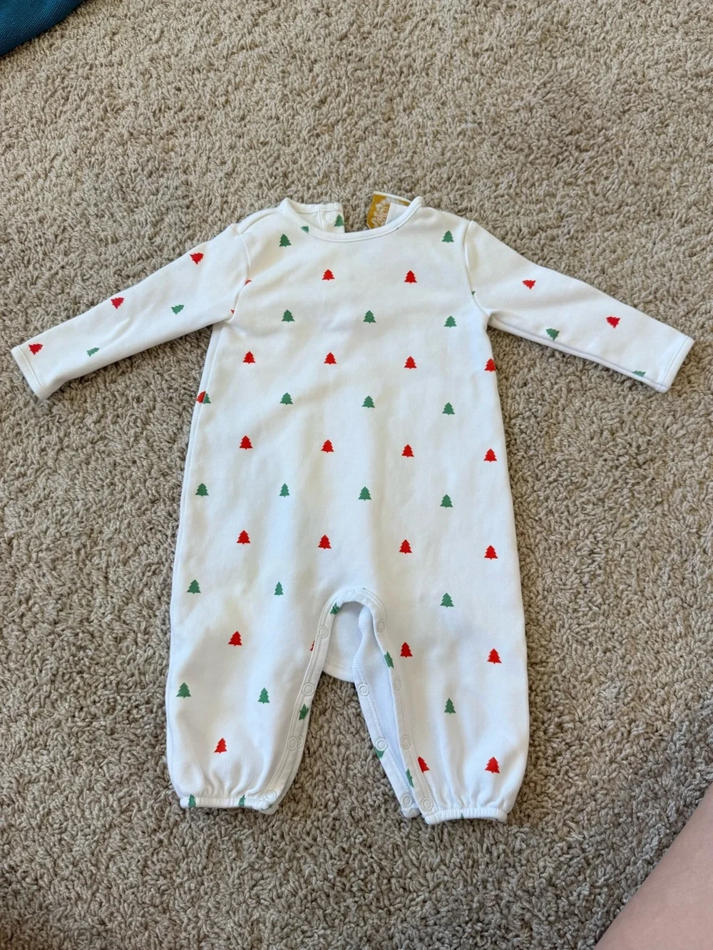 The Beaufort Bonnet Company Long Sleeve Patton Play Romper - Thomas Point Tree